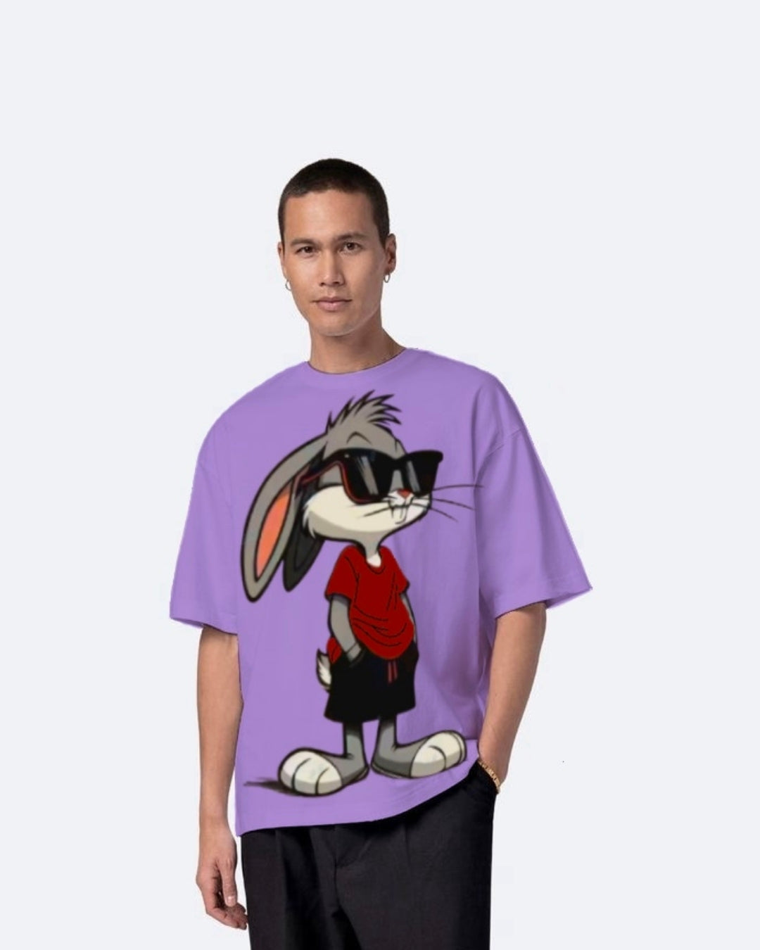 Tom Purple Urban Oversized T-Shirt for Men(*)