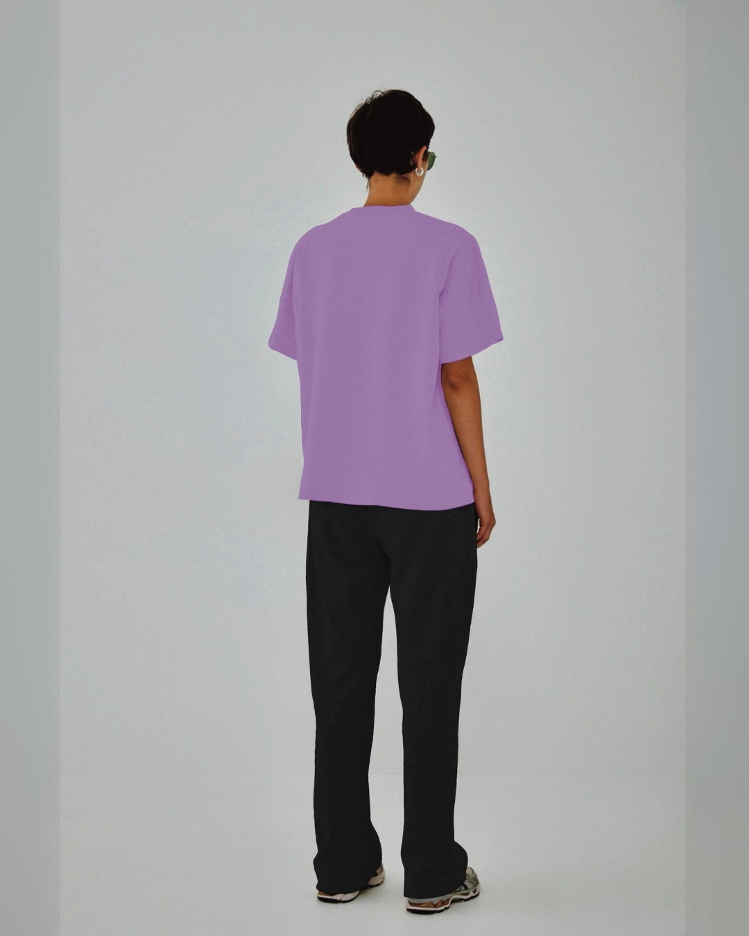 Women Dope Oversized Co-Ord Set - Purple and Black