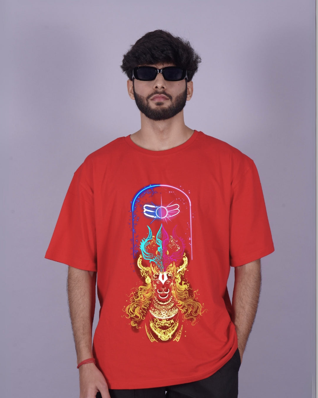 Divine Style: Experience Luxury with Shiva's Grace in Oversized T-Shirts