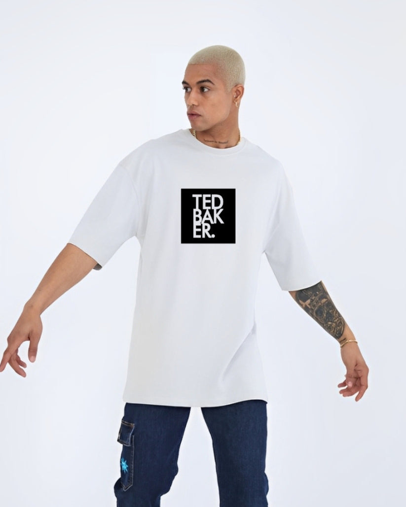 TEDBAKER COTTON T-SHIRT - WHITE(*)