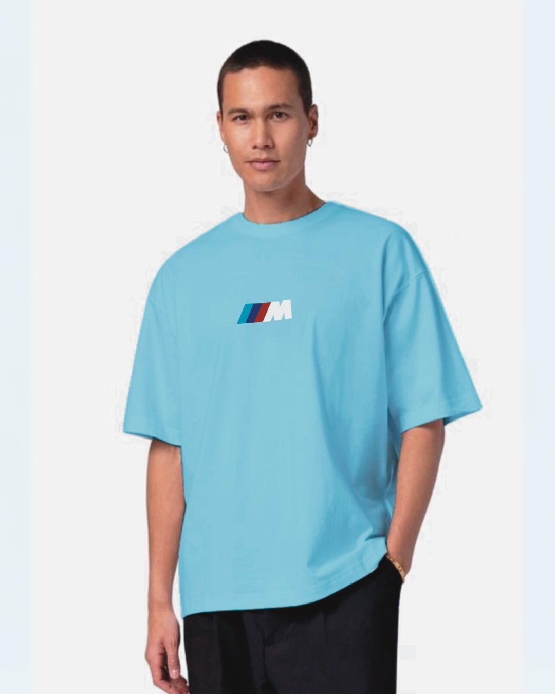 Racer Blue Urban Oversized T-Shirt for Men