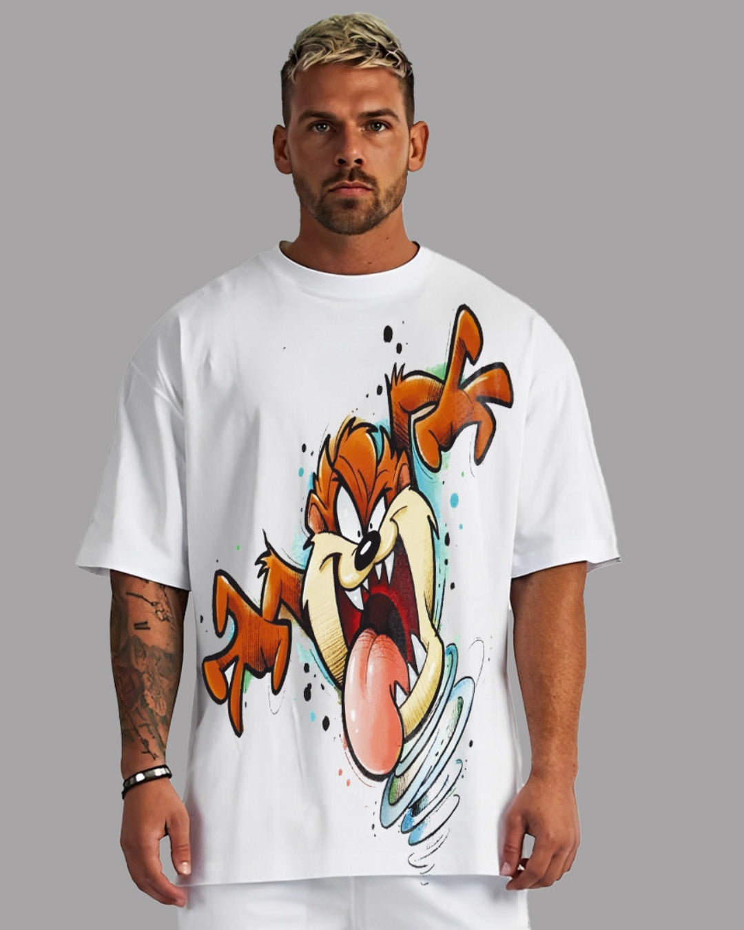 MAD UNISEX EXCLUSIVE OVERSIZED TEE - WHITE