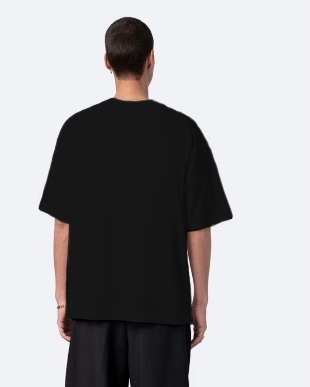 Las Vegas Black Urban Oversized T-Shirt for Men