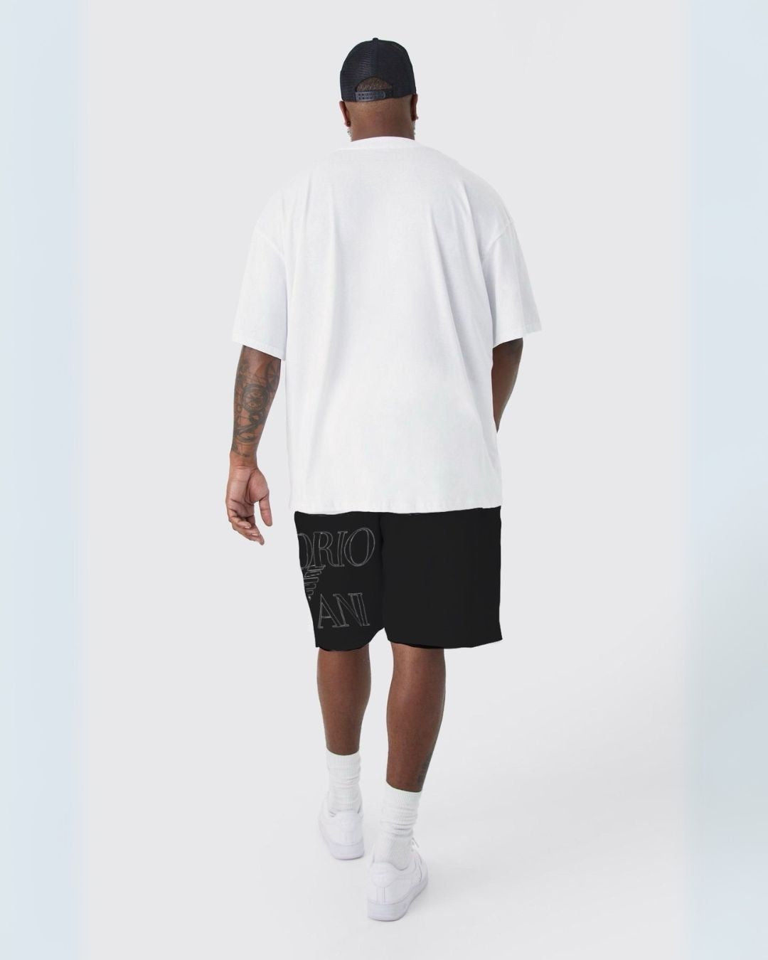 MEN'S A/X CLASSICER T-SHIRT WITH SHORTS (WHITE AND BLACK)(*)