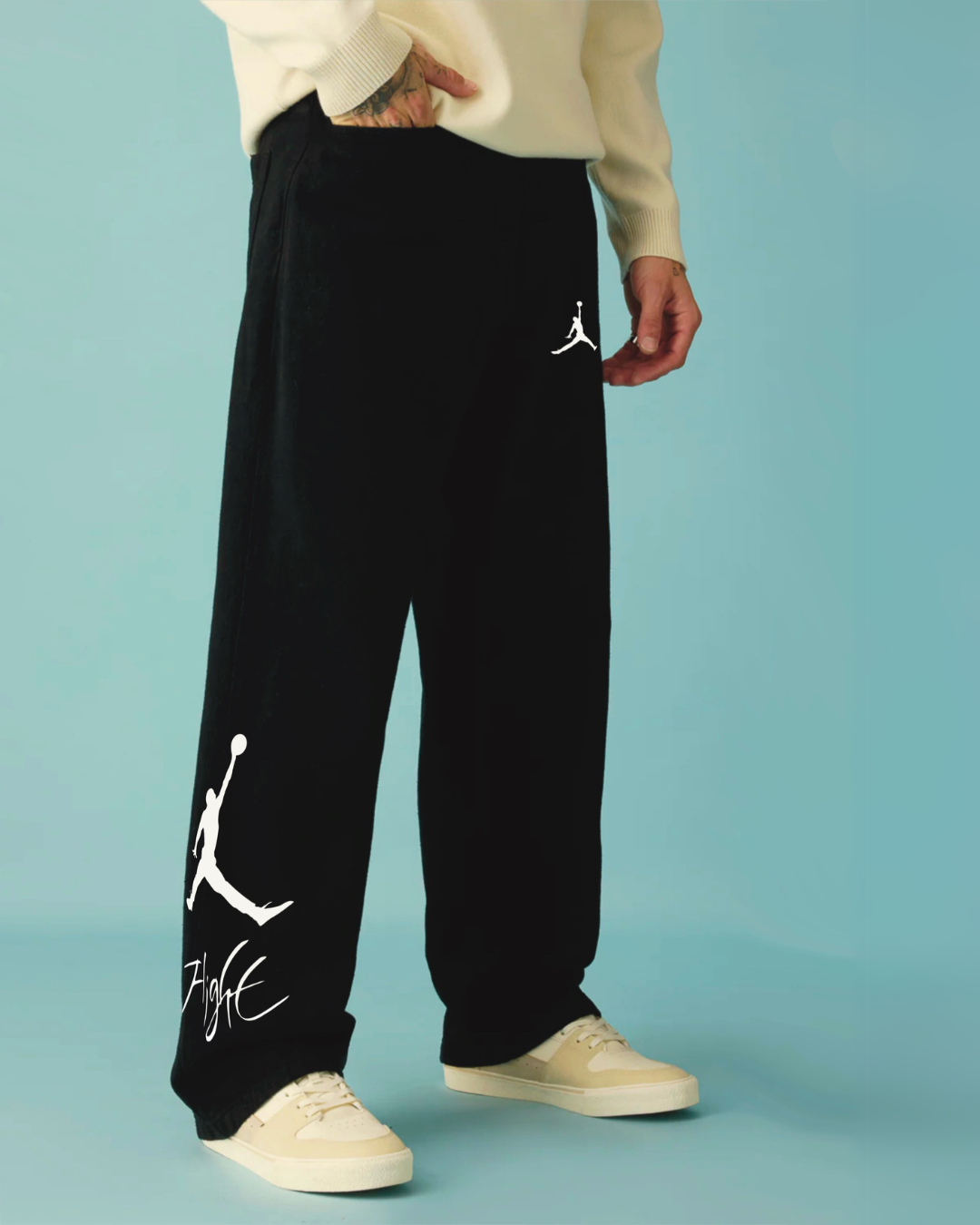 MEN'S BLACK ULTRASOFT COTTON PANT - FLIGHT(*)