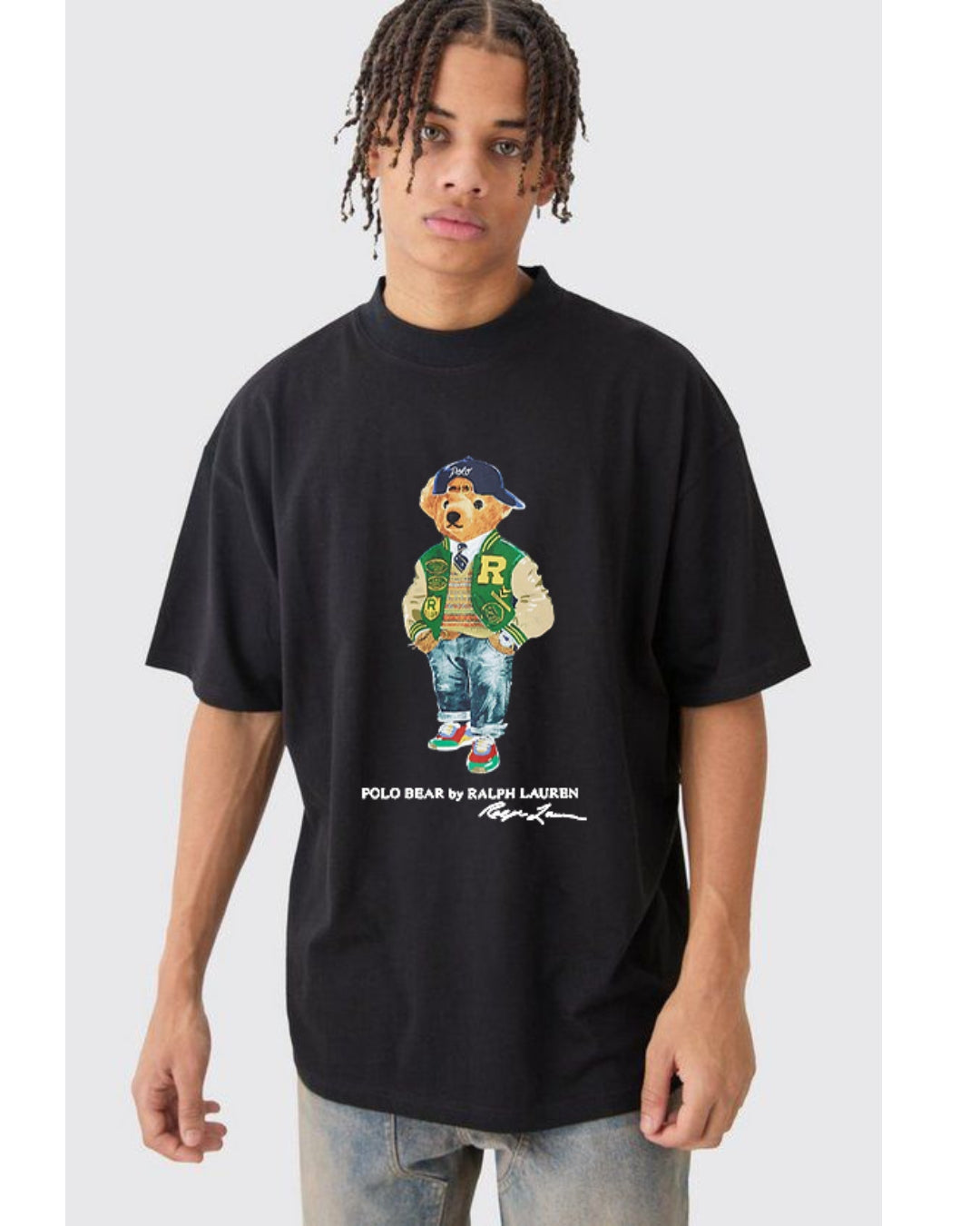 POLO BEAR UNISEX EXCLUSIVE OVERSIZED TEE - BLACK(*)