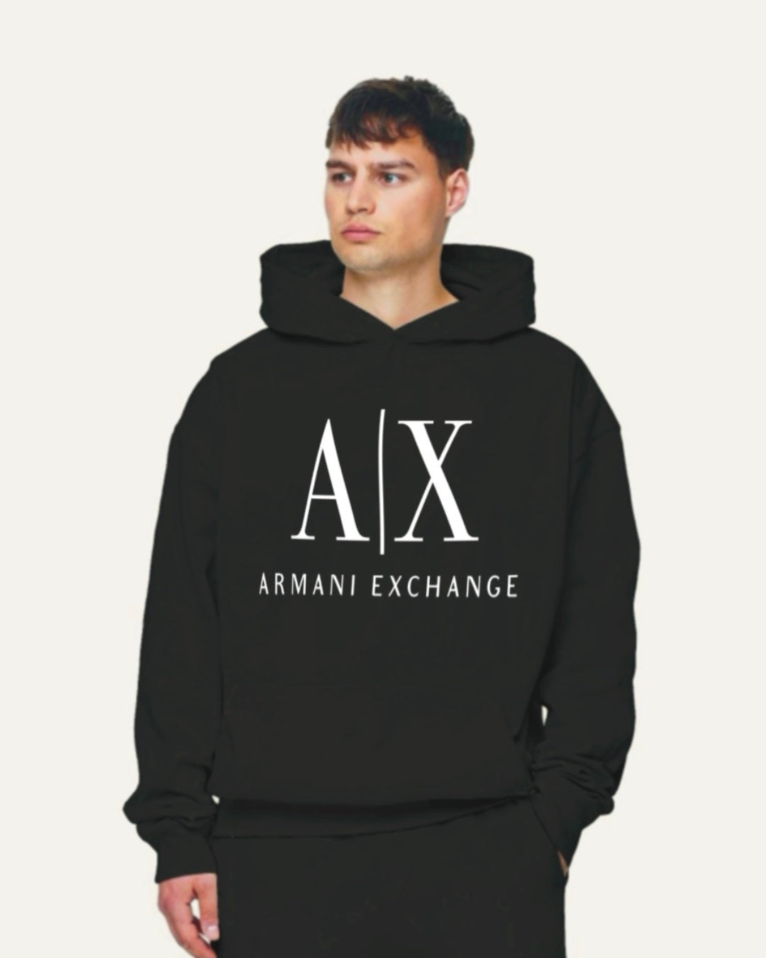 UNISEX BLACK OVERSIZED HOODIE - AX STYLE