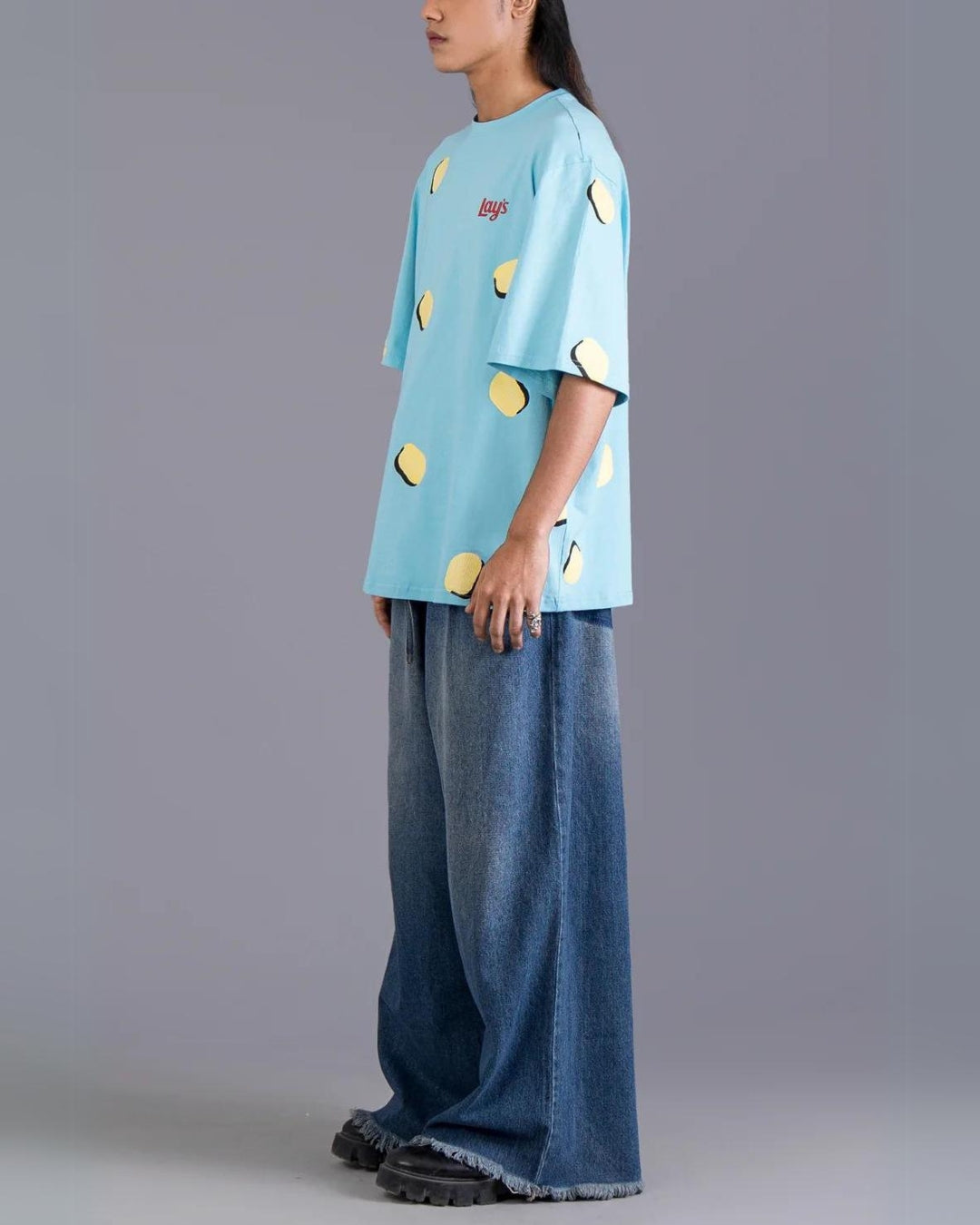 Lays Blue Urban Oversized Unisex T-Shirt