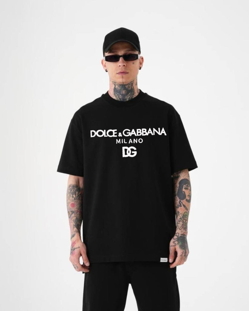DG MILANO COTTON T-SHIRT - BLACK(*)
