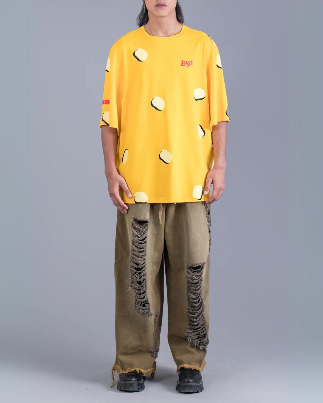 Lays Yellow Urban Oversized Unisex T-Shirt