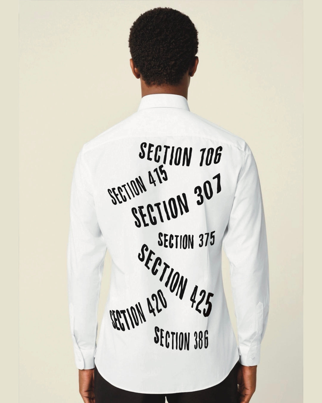 TAMANCHA FULL SLEEVE WHITE OVERSIZED KNITTED SHIRT(*)