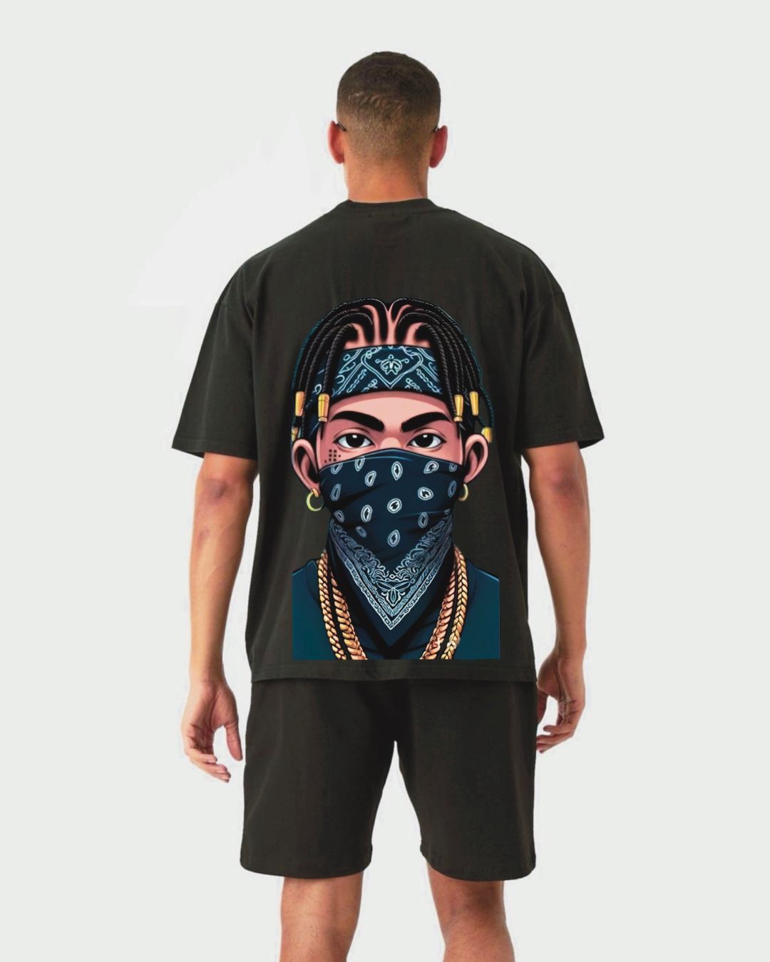 DADDY MASK UNISEX EXCLUSIVE OVERSIZED TEE - BLACK(*)
