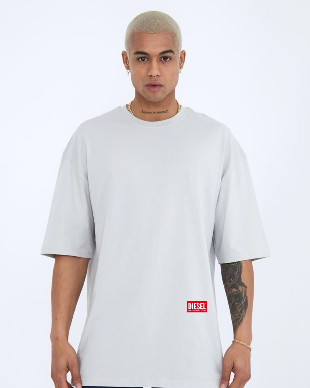 URBAN CLASH UNISEX EXCLUSIVE OVERSIZED TEE - WHITE