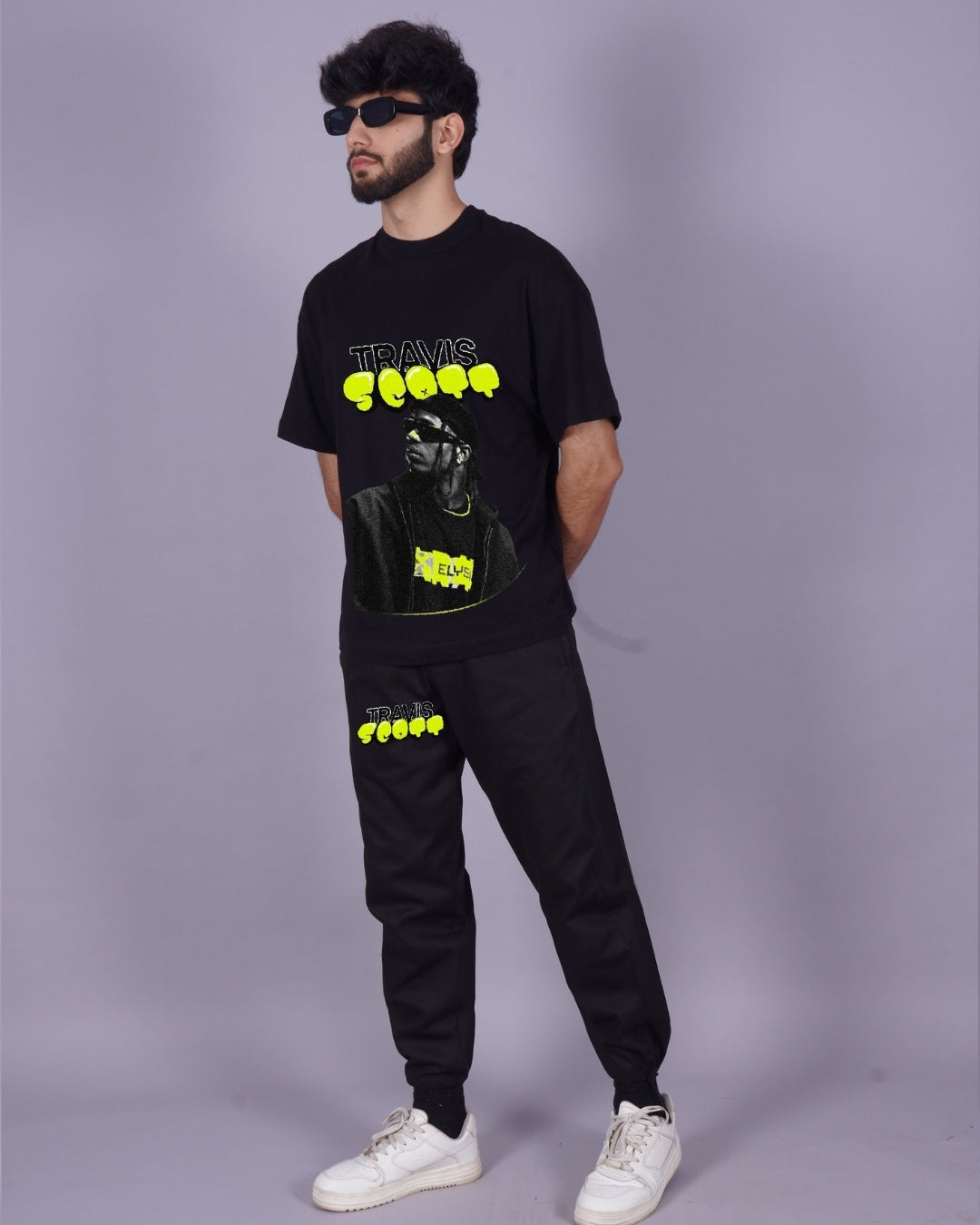 Men's Travis 1.0 Oversized Co-ord Set in Black(*)