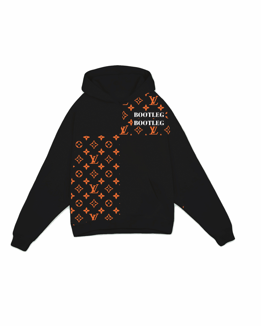 Unisex Black Oversized Hoodie - Praying Skull