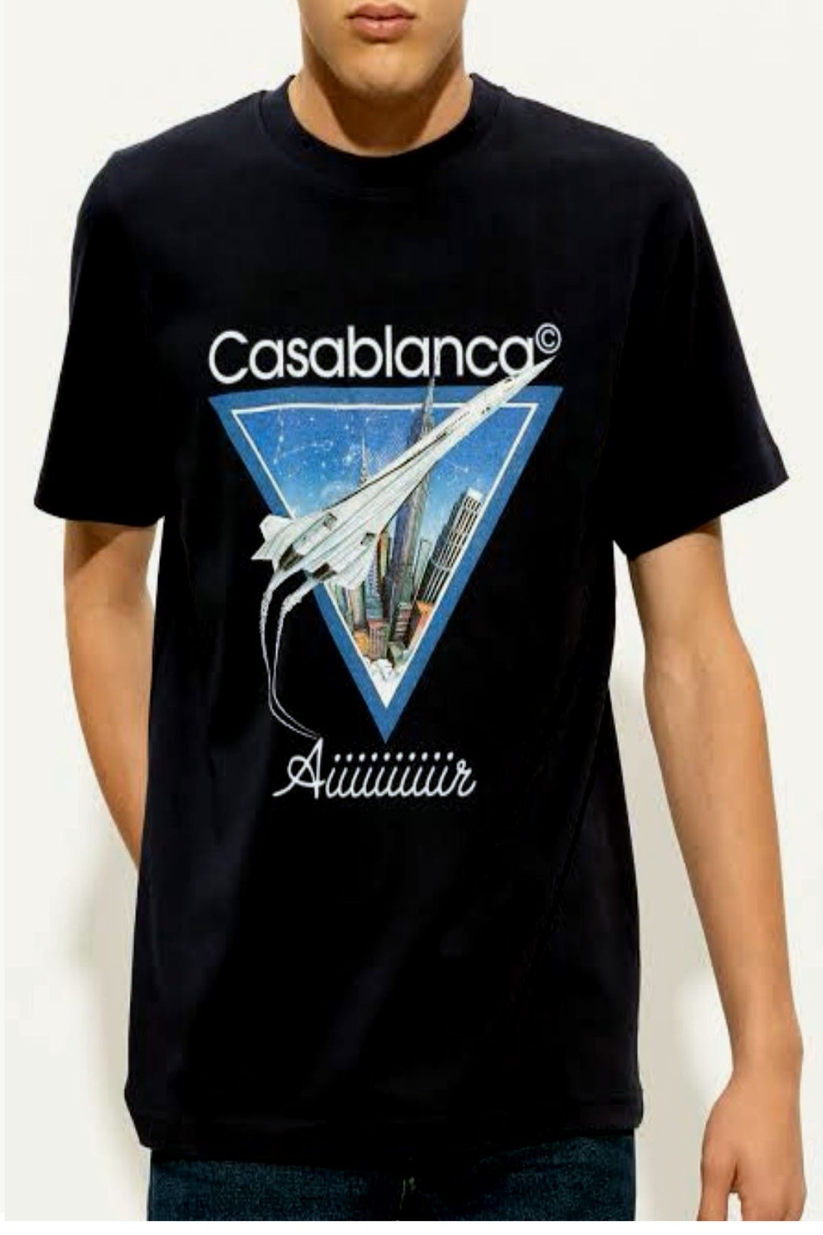 Skyline Jet Unisex Exclusive Oversized Tee - Black