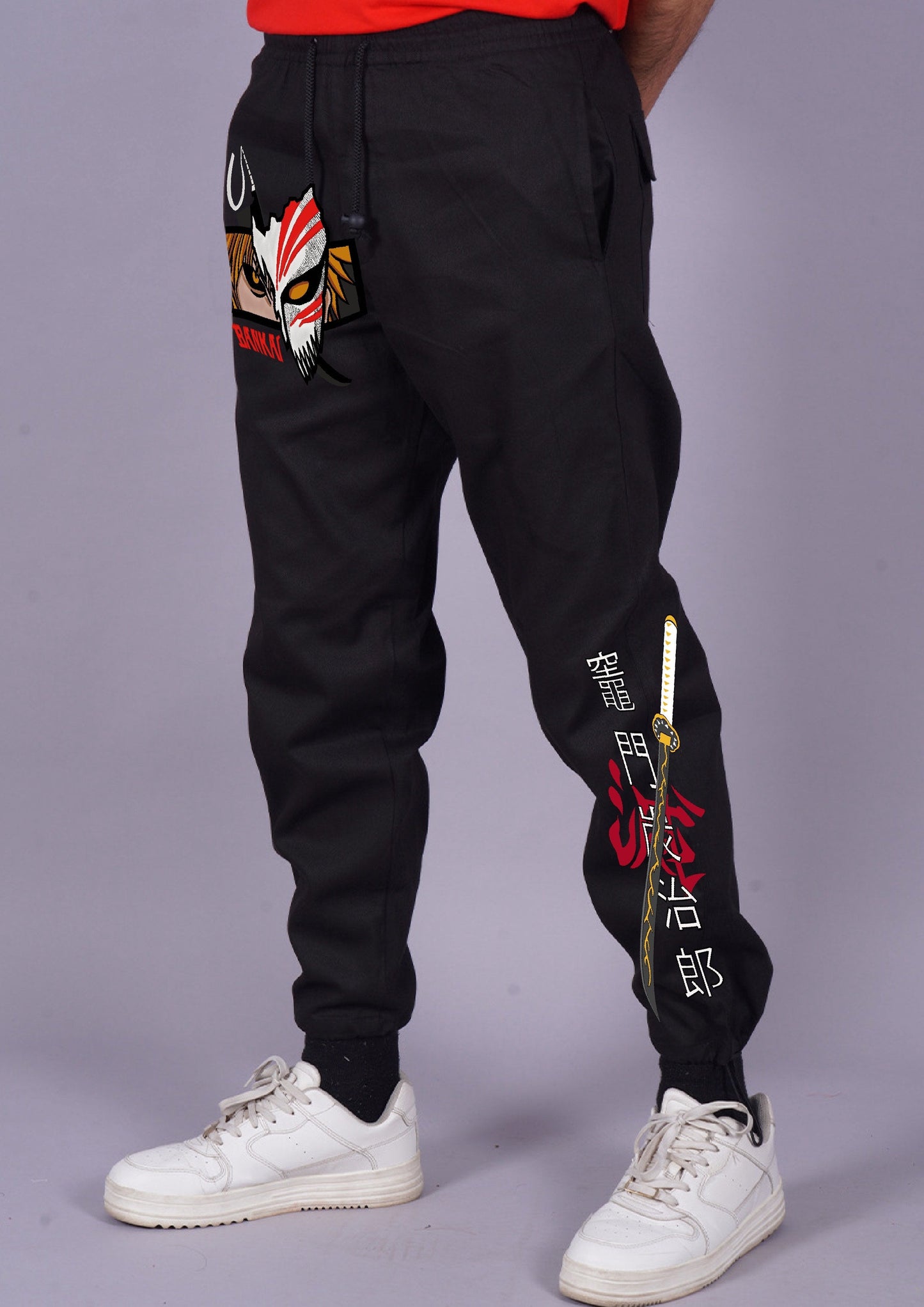 Men's Bankai Black Adjustable Cargo Pant(*)