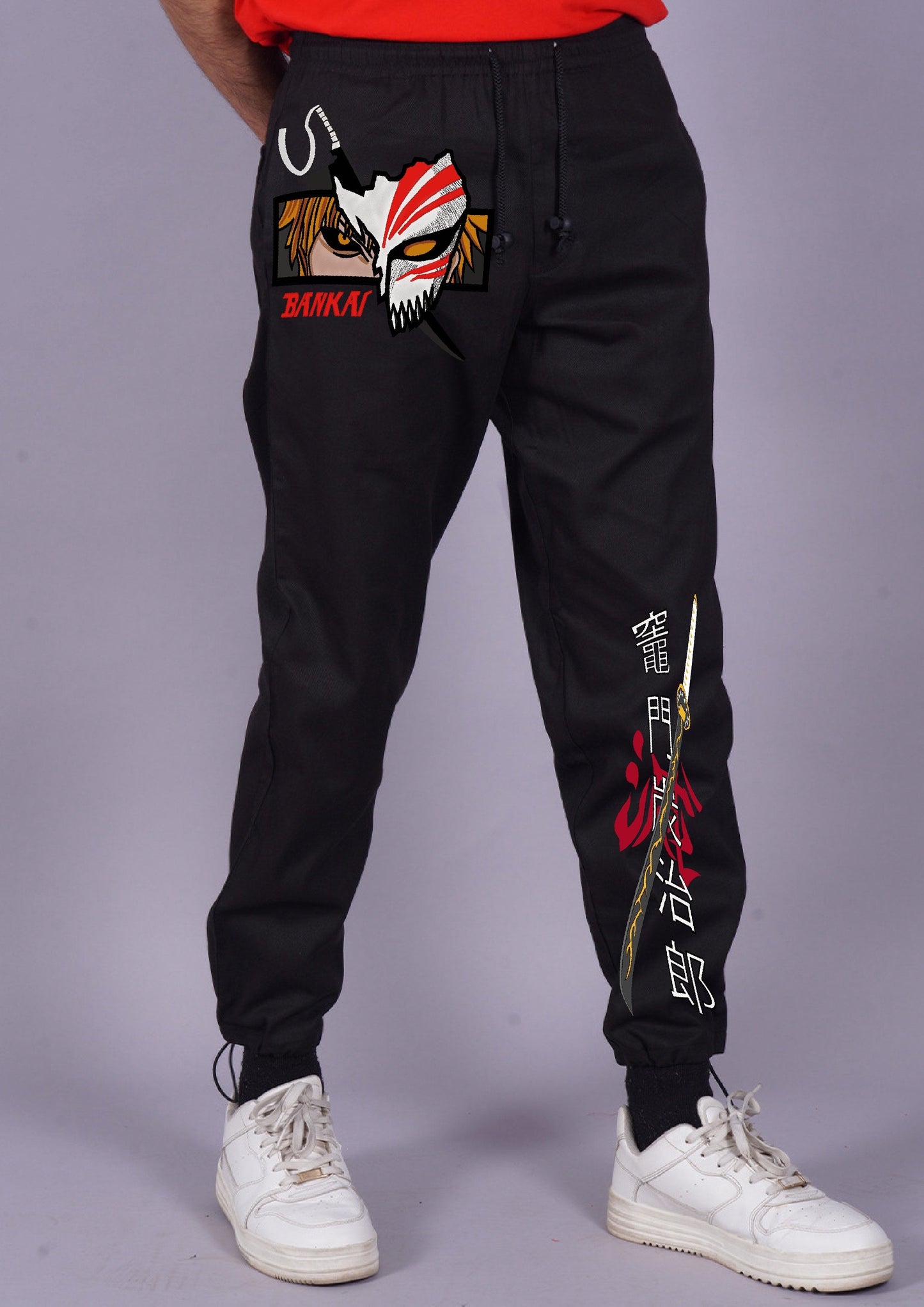 Men's Bankai Black Adjustable Cargo Pant(*)
