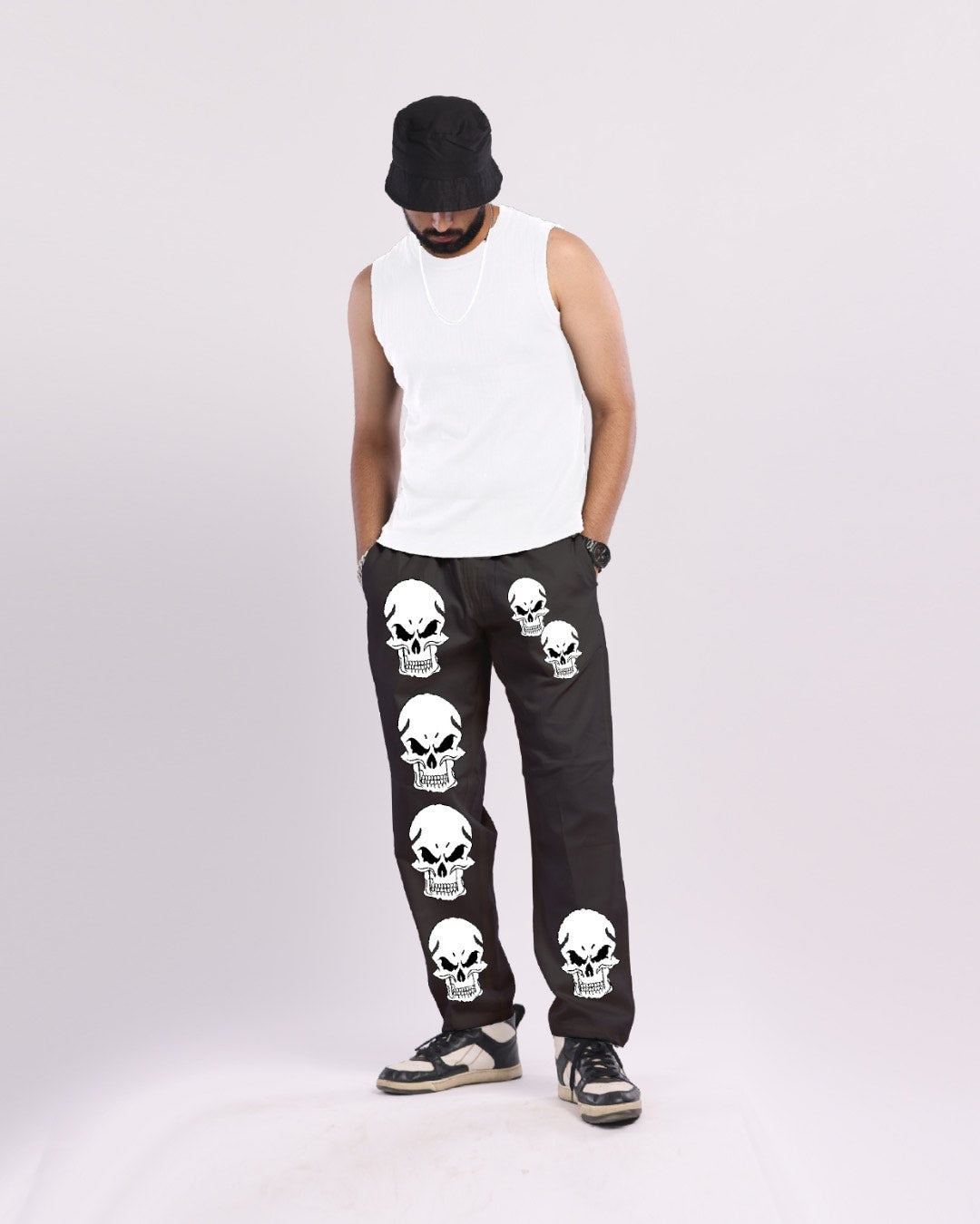 Men Black Cargo Pants - Gothic Vibes(*)