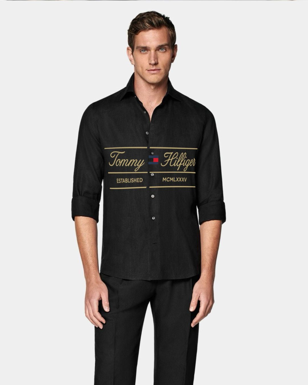 MEN'S CLASSIC SAILOR SHIRT(BLACK)