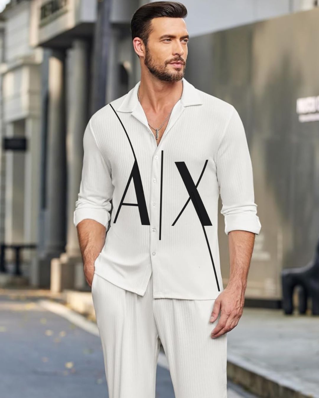 MEN'S URBAN AX SHIRT (WHITE)