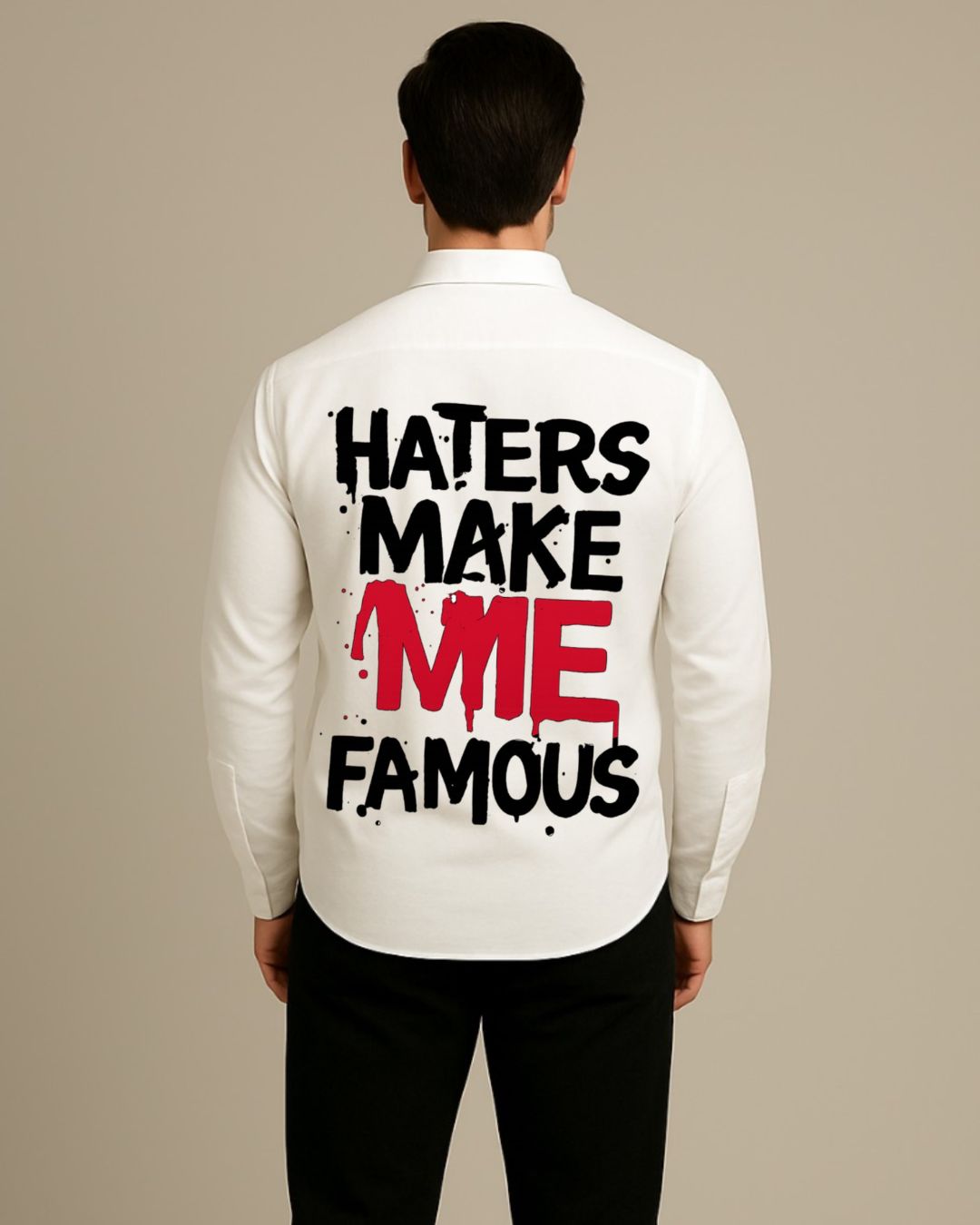 MEN'S ALL EYES ON ME SHIRT (WHITE)