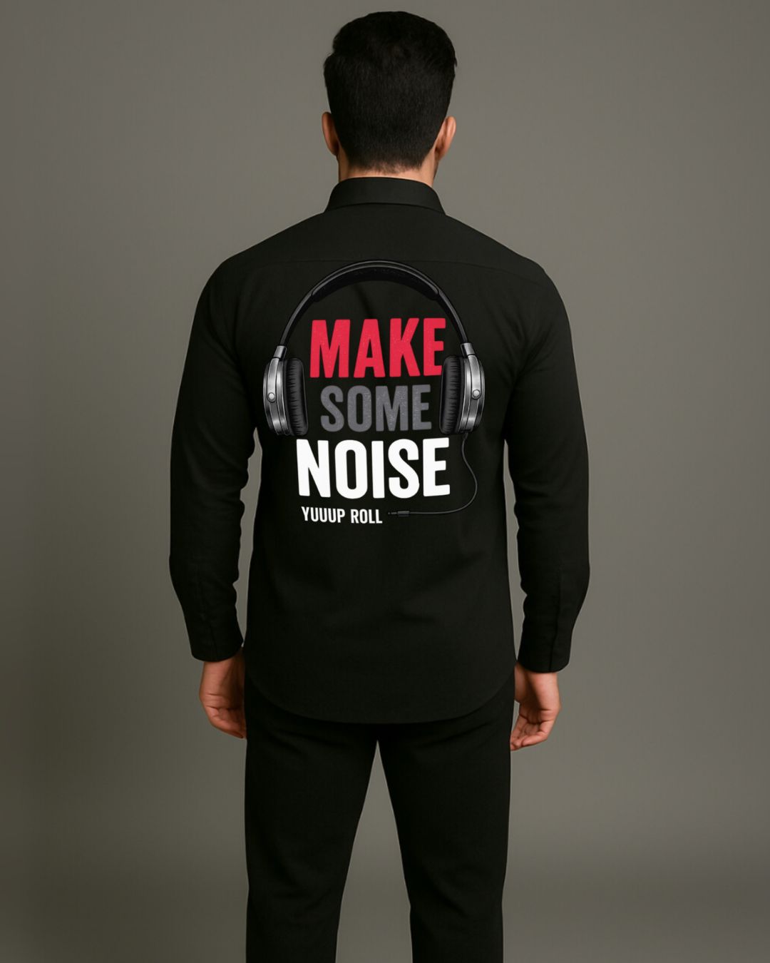 MEN'S MAKE NOISE SHIRT(BLACK)