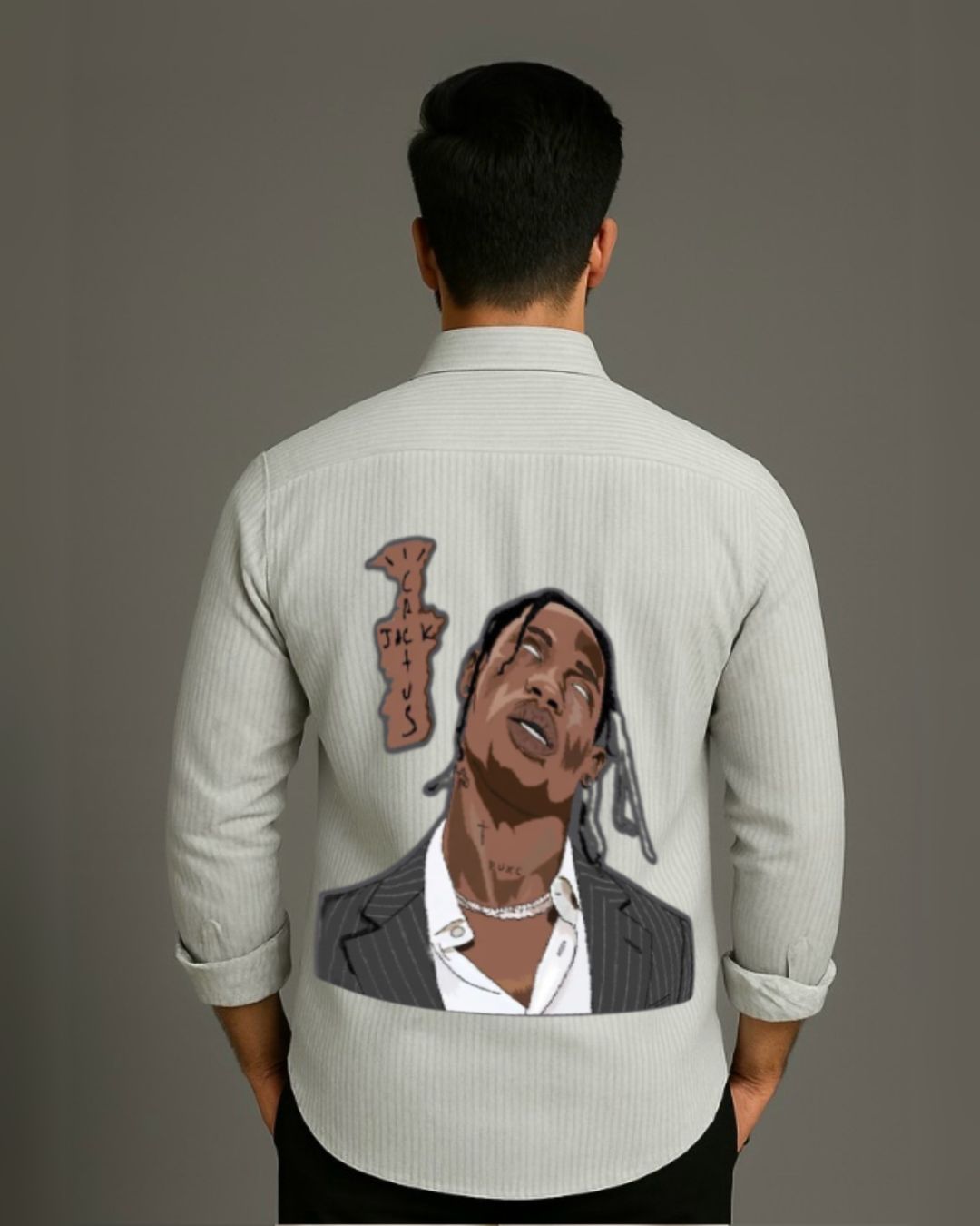 MEN'S TRAVIS TRIPPY FULL SLEEVE STRIPE SHIRT (*)
