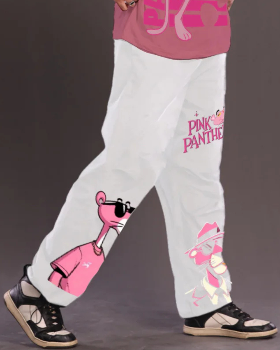MEN'S PINK PANTHER WHITE PANTS (*)