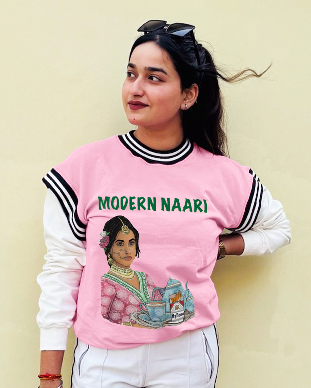 WOMEN MODERN NAARI SWEATSHIRT
