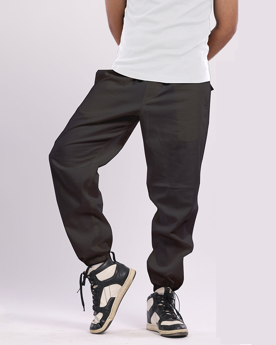 Men's Black Classic Cargo Adjustable Pants