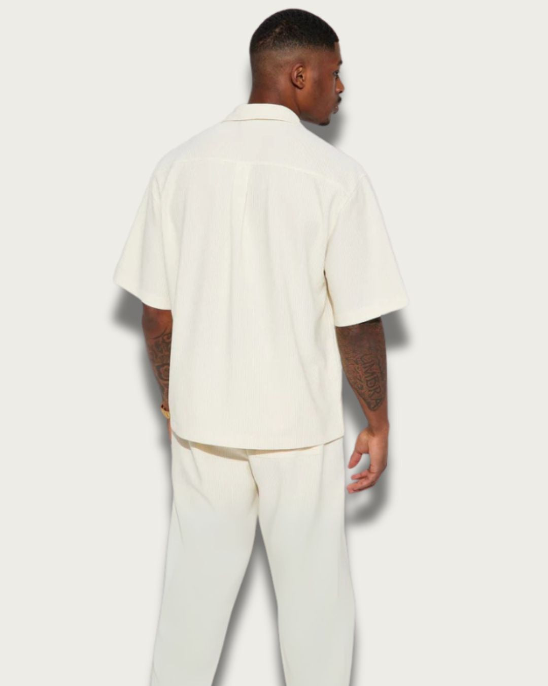 MEN'S PALM BREEZE CORDSET (WHITE AND WHITE)(*)