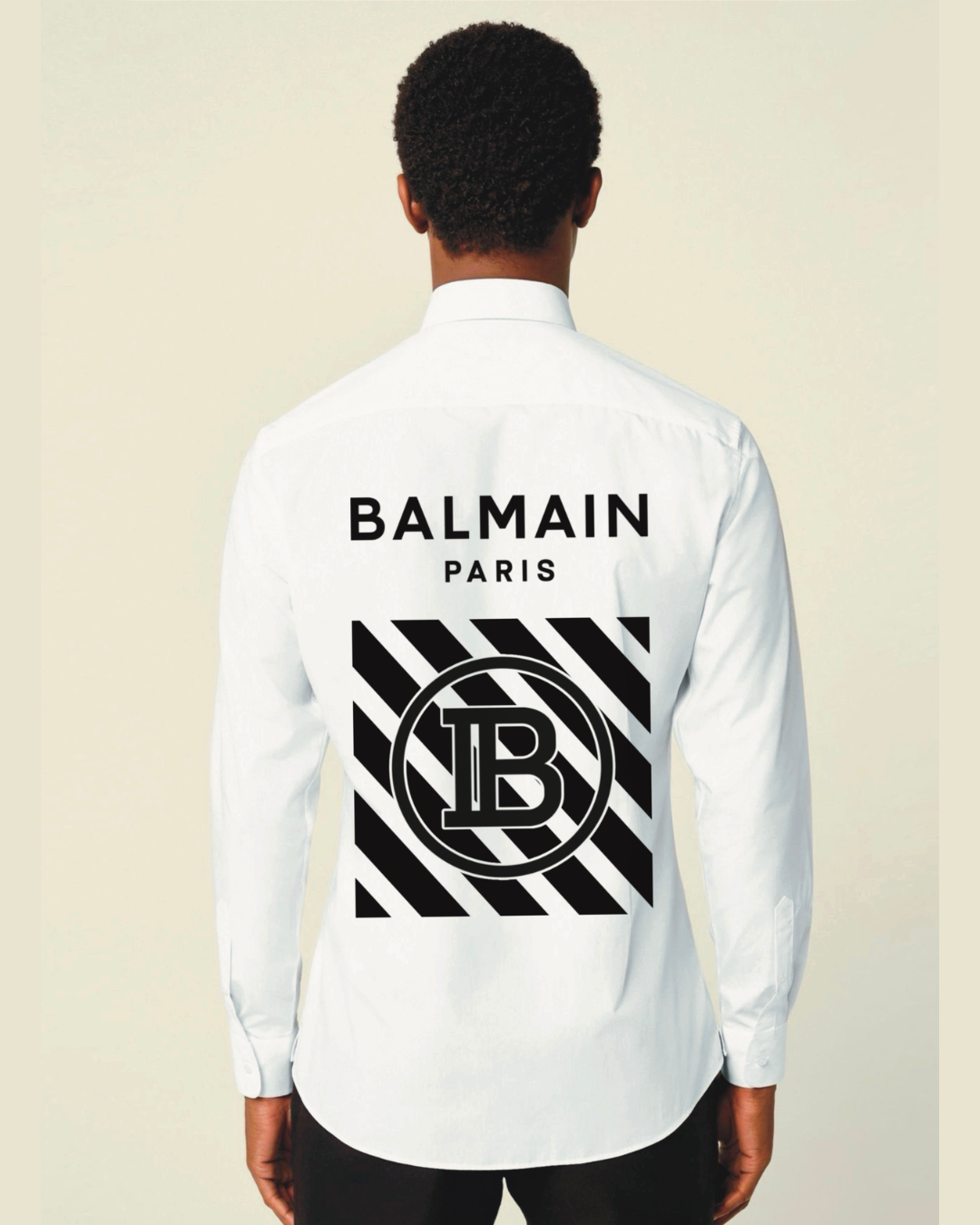 PARIS BIG B FULL SLEEVE WHITE SHIRT(*)