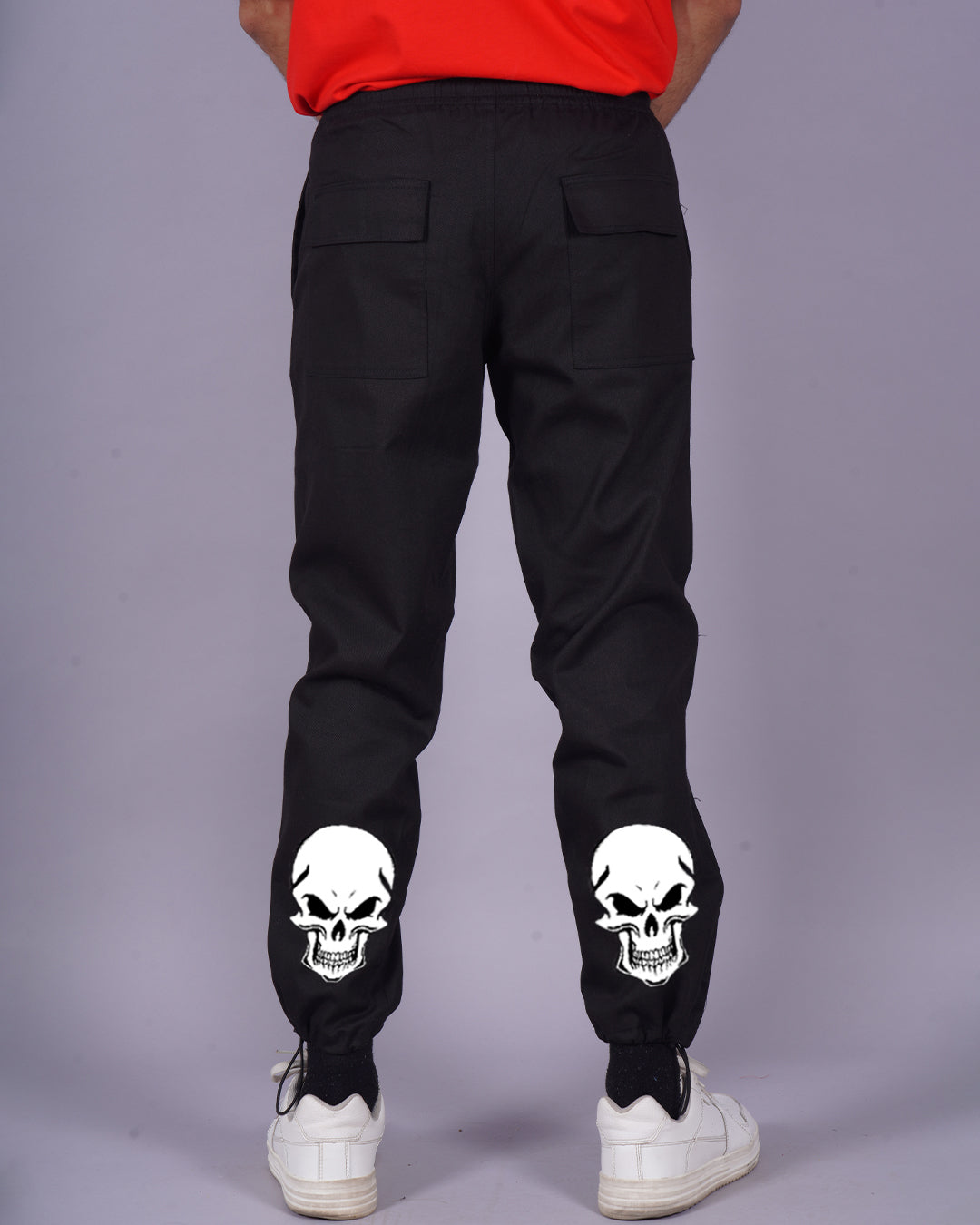 Men Black Cargo Pants - Gothic Vibes(*)