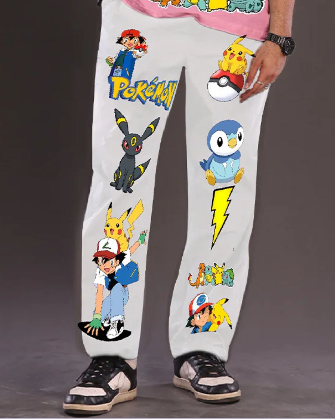 POKEMON WHITE PANTS (*)