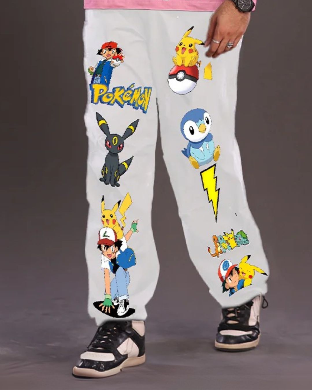 POKEMON WHITE PANTS (*)