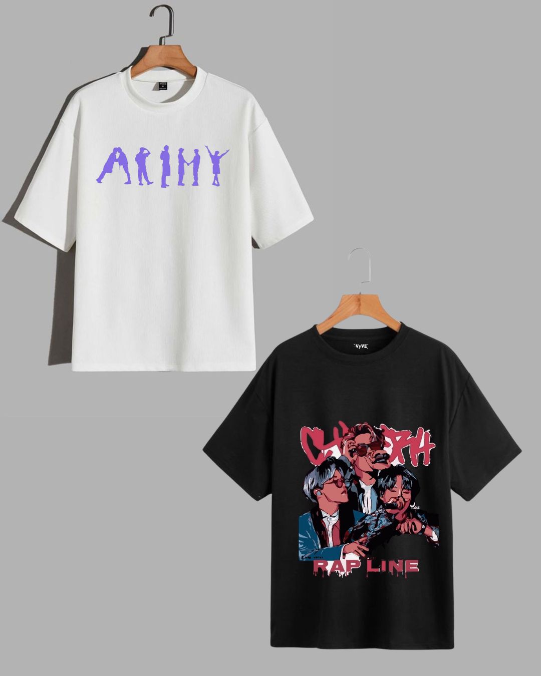 Show Your BTS Love: Men's Oversized Tee Set