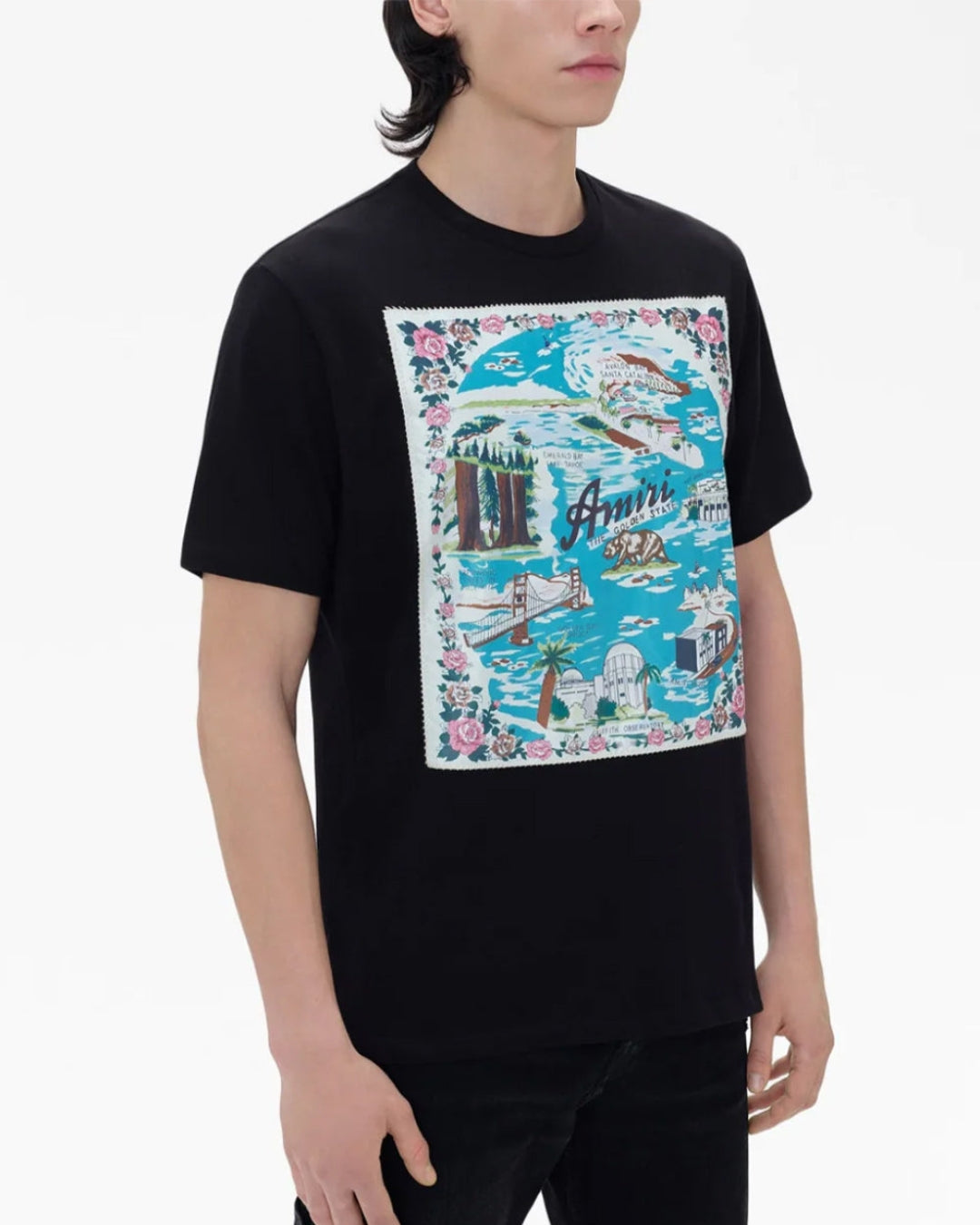 SWA DHONI AMI'RI UNISEX EXCLUSIVE OVERSIZED TEE - BLACKN DESIGN UNISEX EXCLUSIVE OVERSIZED TEE - BLACK