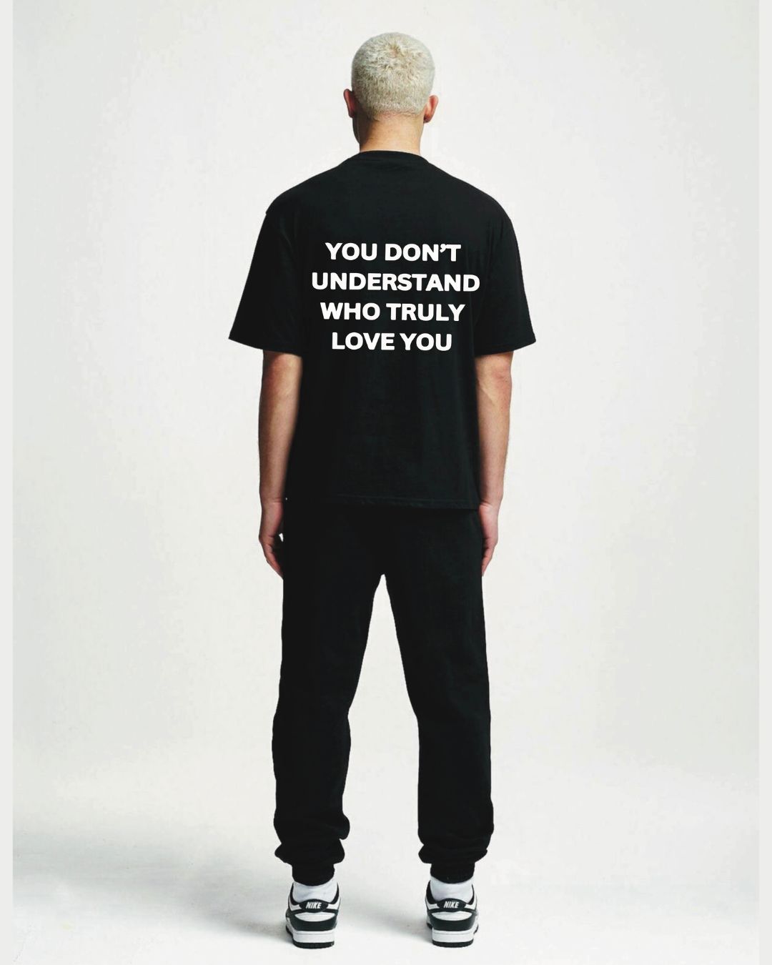 HAND URBAN TEE WITH CHAIN DESIGN PANT CORDSET (BLACK AND BLACK)(*)