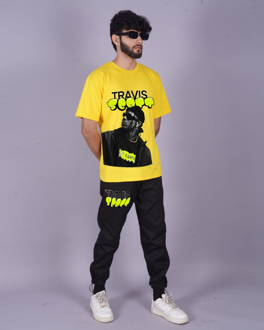 Men's Travis 1.0 Oversized Co-Ord Set - Yellow and Black