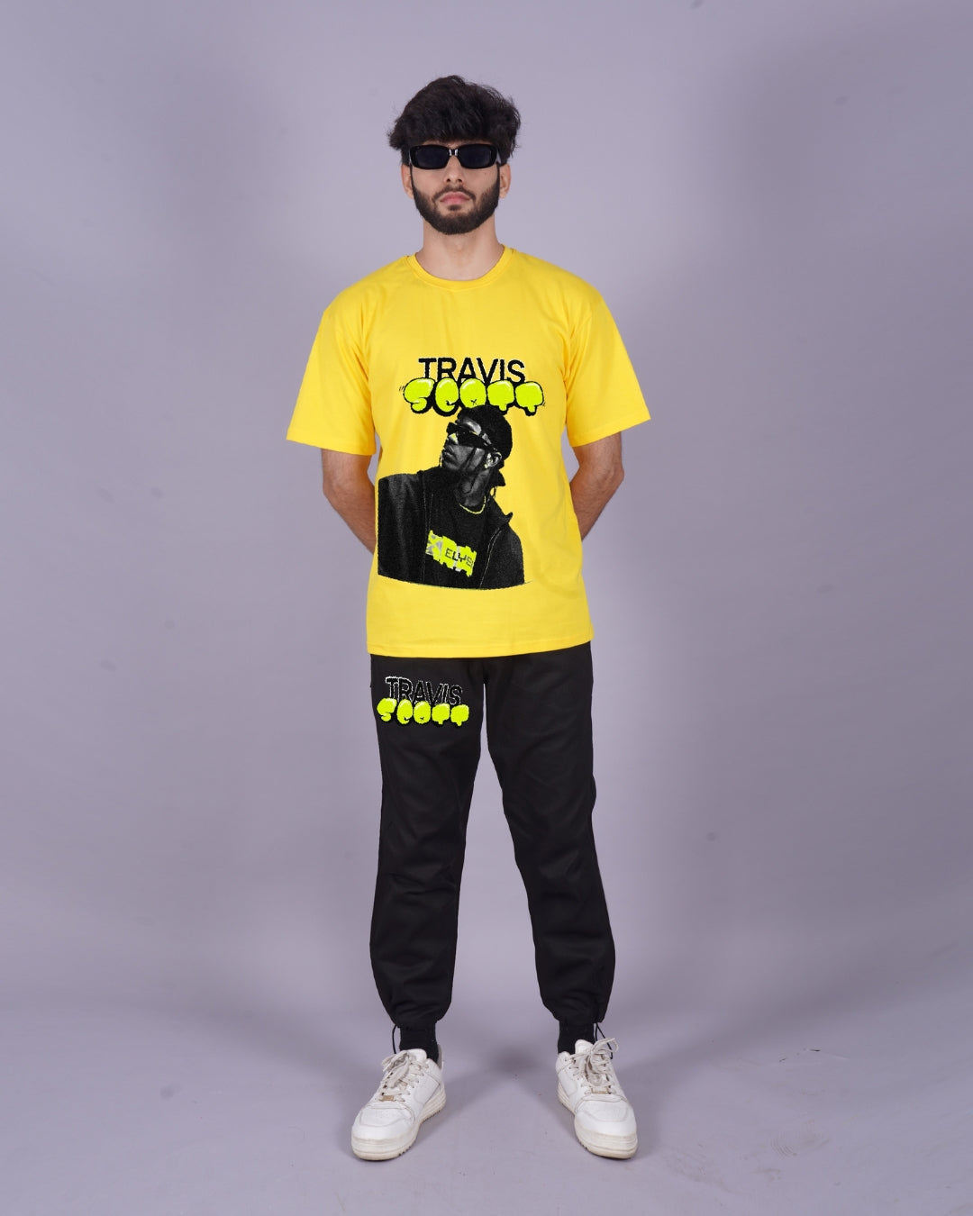 Men's Travis 1.0 Oversized Co-Ord Set - Yellow and Black