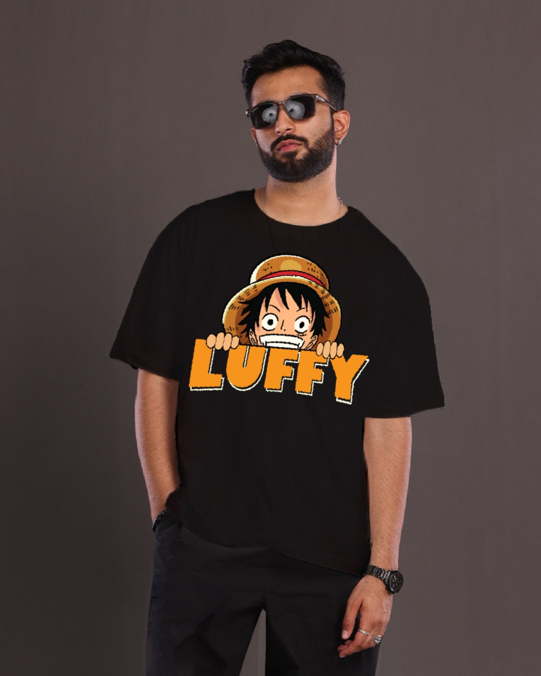 Pack of 2 Men's Oversized T-Shirt: Luffy & Gear 5