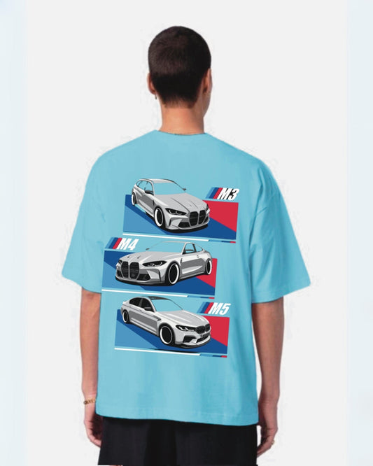 Racer Blue Urban Oversized T-Shirt for Men