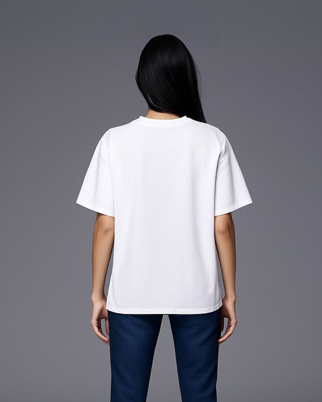 CAT REKHA UNISEX EXCLUSIVE OVERSIZED TEE - WHITE