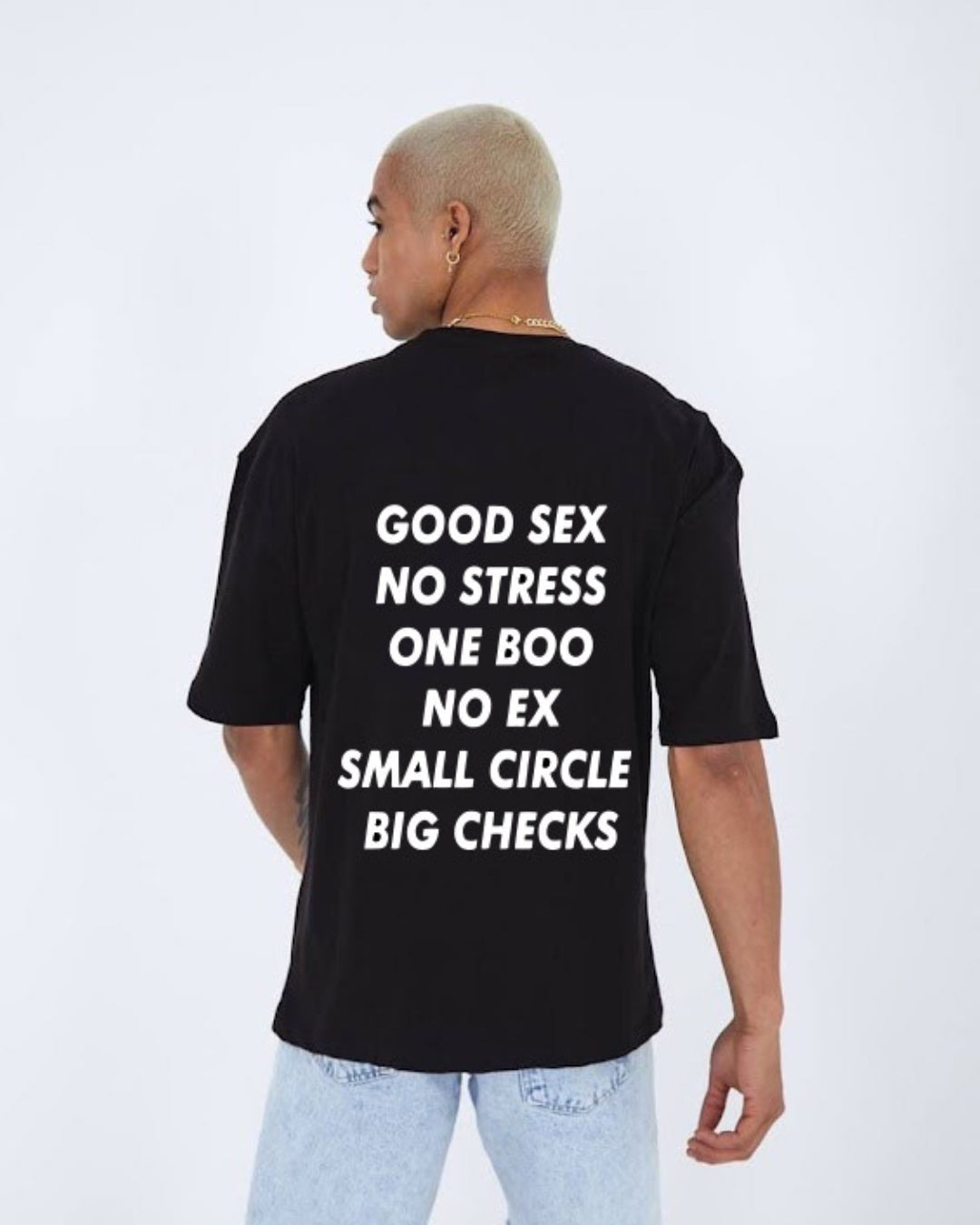 SALMAN STYLE UNISEX EXCLUSIVE OVERSIZED TEE - BLACK(*)