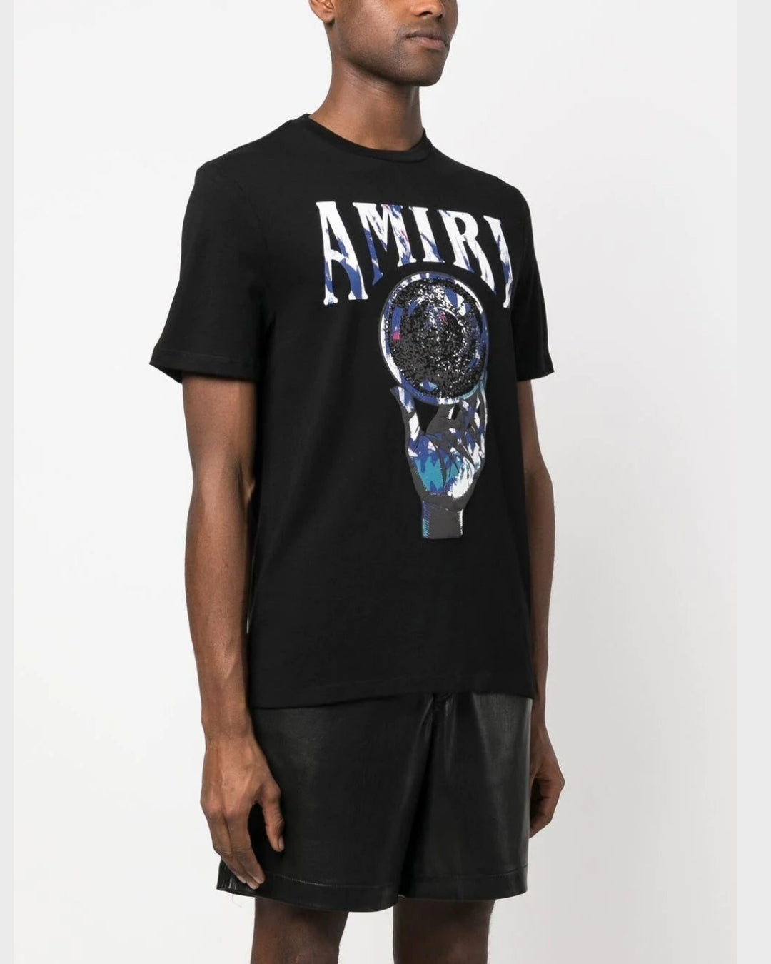 AMIRI CRYSTAL BALL COTTON T-SHIRT - BLACK(*)