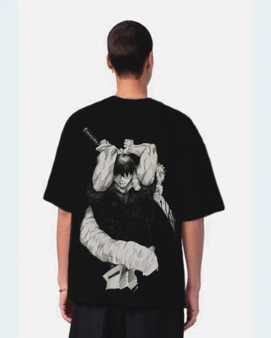 Toji Katana Black Urban Oversized T-Shirt for Men