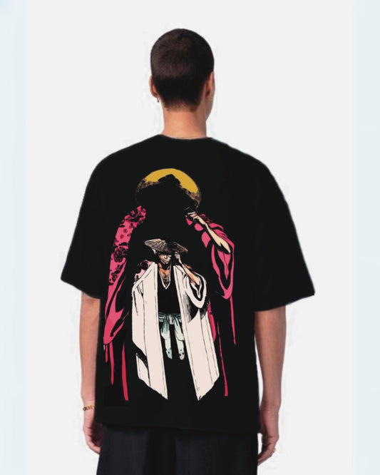 Bleach Bankai Black Urban Oversized T-Shirt for Men