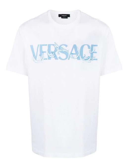 VERSACE COTTON T-SHIRT - WHITE