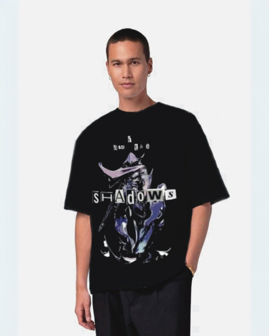 Valorant Shadow Black Urban Oversized T-Shirt for Men